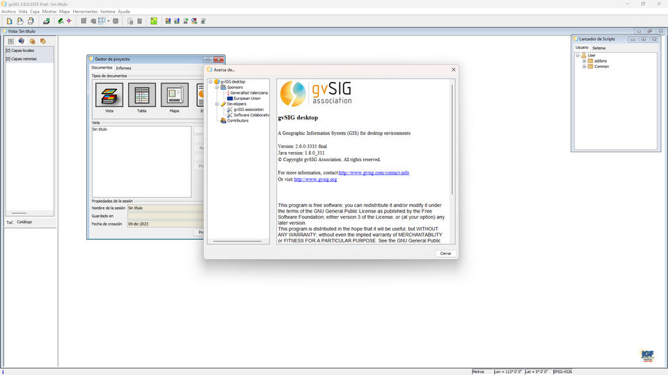 Curso bonificado Introducción a los SIG. GVSIG usuario