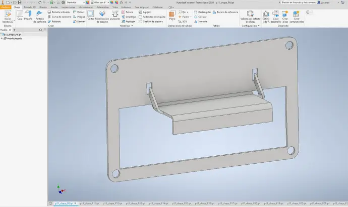 Curso bonificado Chapa metálica, diseño de estructuras y soldaduras con Autodesk Inventor